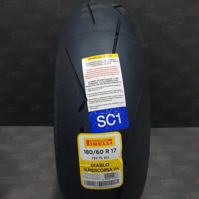 Ban Pirelli Supercorsa V4 180 60 17 Produksi 2023 New