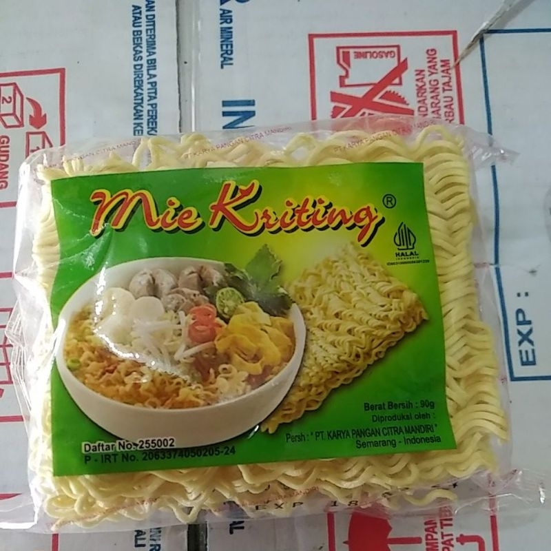 

mie kriting kemasan kecil 90gr