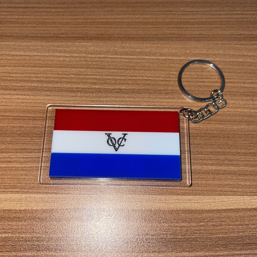 Gantungan Kunci Bendera Hindia Belanda VOC / Dutch East Indies Flag Timbul MURAH