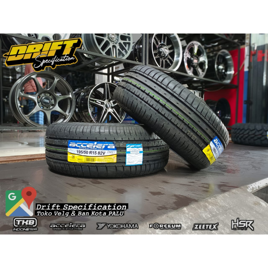 Ban Accelera PHI-R R16 Ban Mobil Agya Ayla Sigra Brio Ukuran 195 50 Ring 16 Ban Tubles