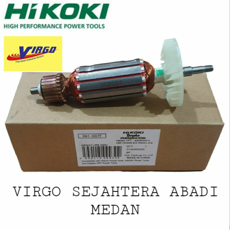 HITACHI HIKOKI G10SS2 ARMATURE ANGKER MESIN GERINDA 4" INCHI G 10SS2 ASLI ORI ORIGINAL