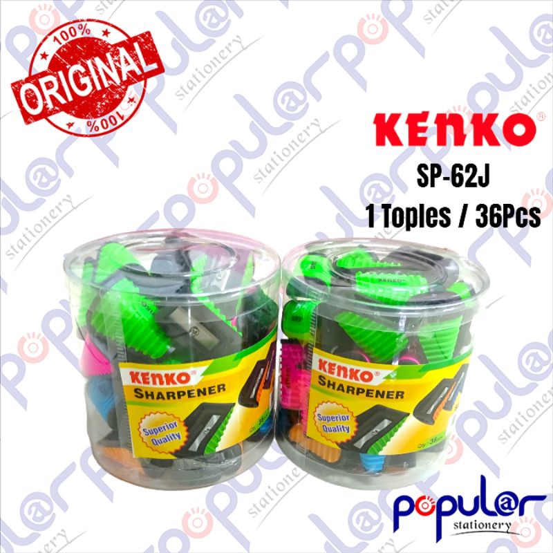 

Rautan / Sharpener / Asahan Toples Kenko SP-62J (1 Toples / 36 Pcs)