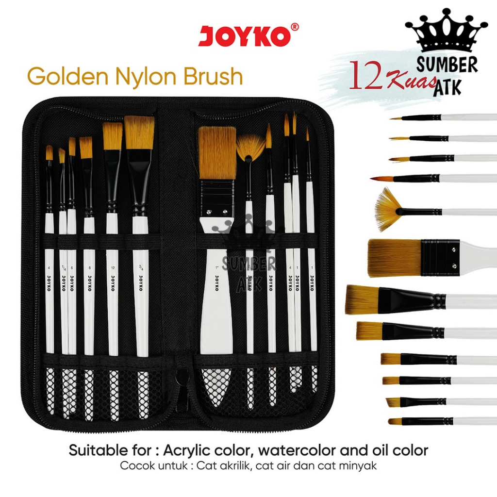 

Brush Kuas Cat Air Lukis Acrylic Joyko BRS-18