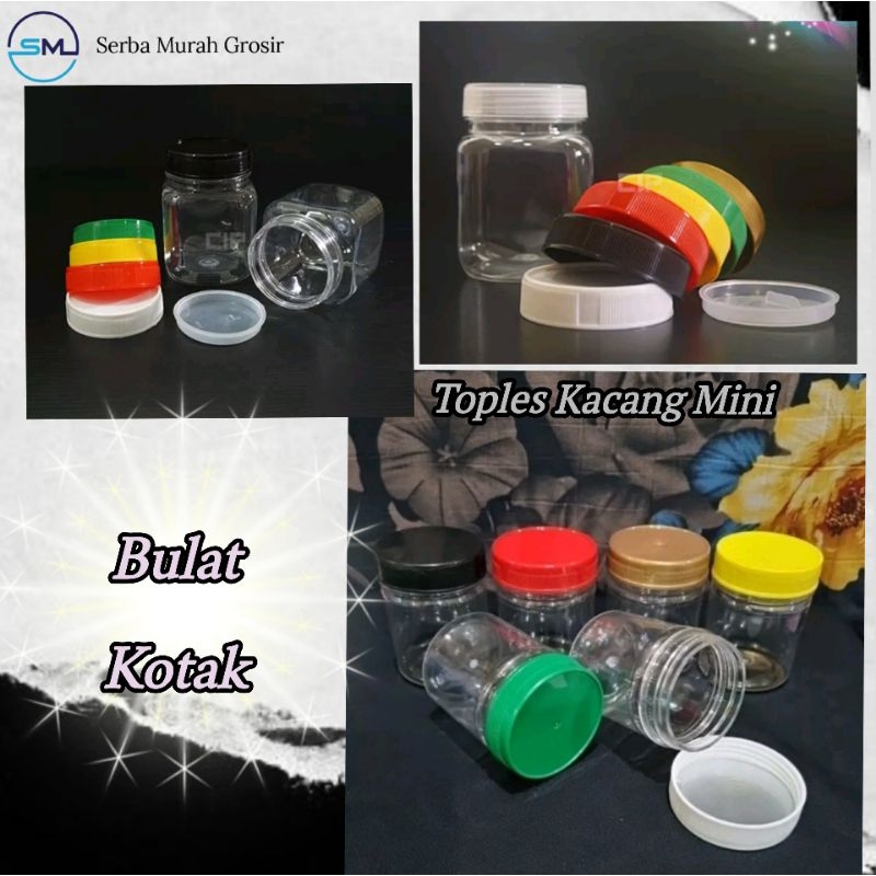 Toples Bumbu/Toples Serbaguna/Toples Kacang Mini bulat Dan Mini kotak