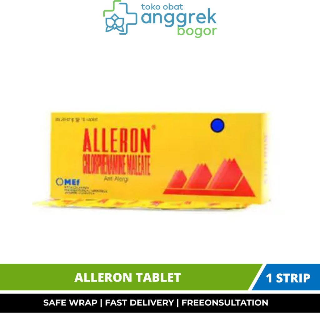 ALLERON TABLET/OBAT ALERGI/OBAT GATAL