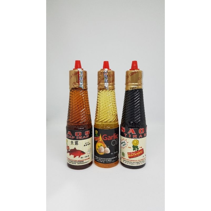 

PAKET EKONOMIS 3PCS UKURAN 100ML KECAP IKAN - GARLIC OIL - SAOS TIRAM