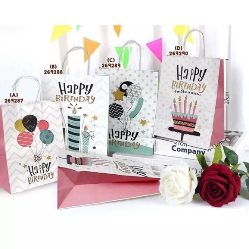 

Paperbag Happy Birthday Paper Bag Ulang Tahun Tas Souvenir Ulang Tahun