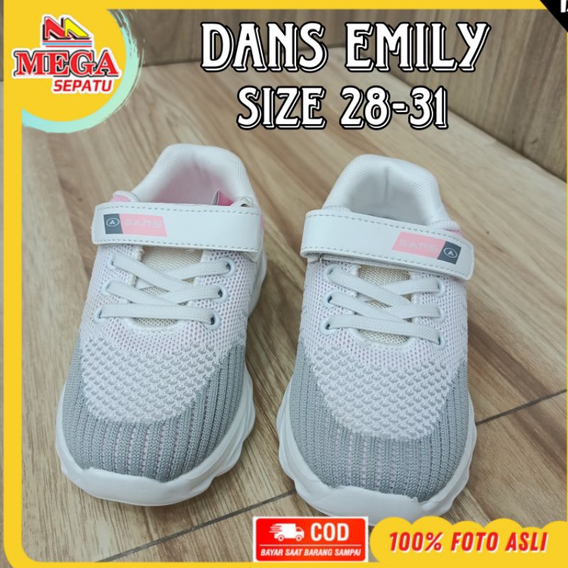 SEPATU ANAK MENYALA-NYALA MEREK DANS EMILY