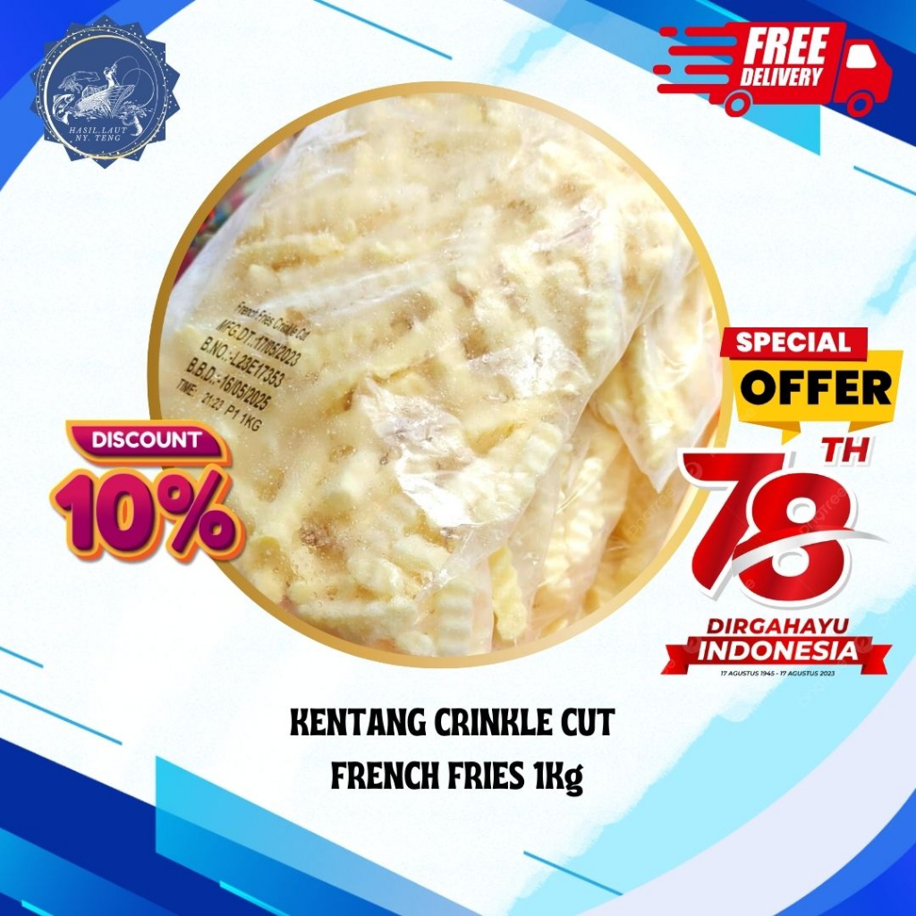 

KENTANG CRINKLE CUT | FRENCH FRIES 1KG