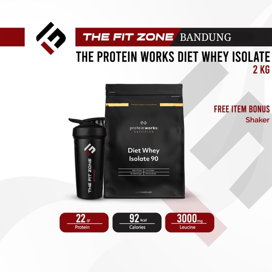 The Protein Works Diet Whey Protein Isolate 90 2 Kg BPOM