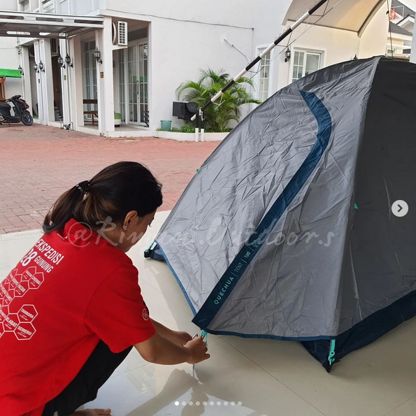 TENDA QUECHUA MH100 2 PERSON TENDA DECATHLON P2 ORIGINAL KAPASITAS 2 ORANG ANTI UV TENDA DOME ULTRA 