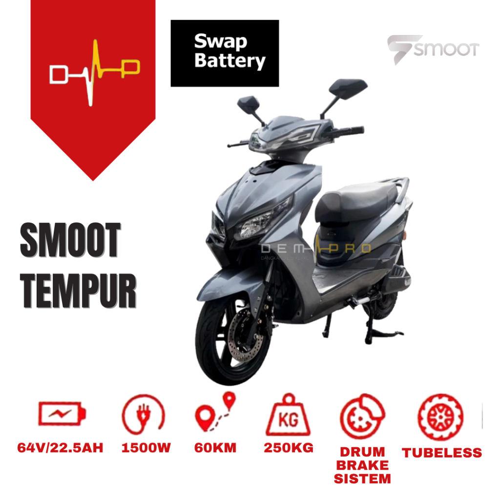 SMOOT - Motor Listrik sistem Swap garansi baterai seumur hidup