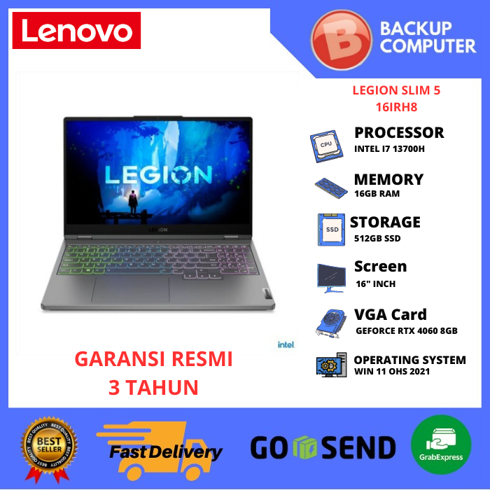 LAPTOP LENOVO LEGION SLIM 5 16IRH8 82YA008KID i7-13700H