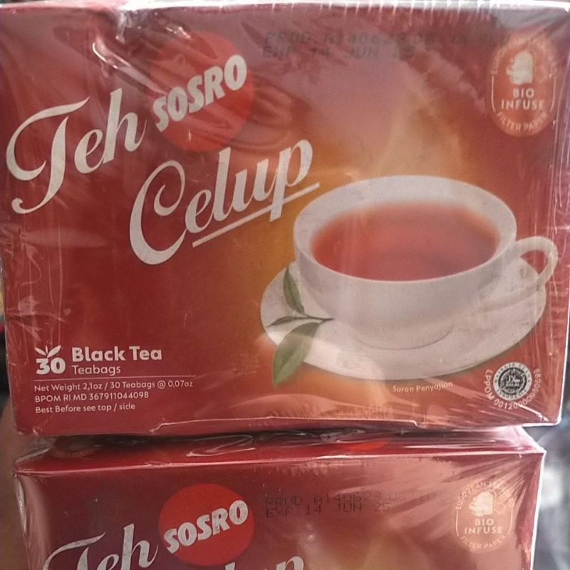 

TEH CELUP SOSRO ISI 30/KOTAH