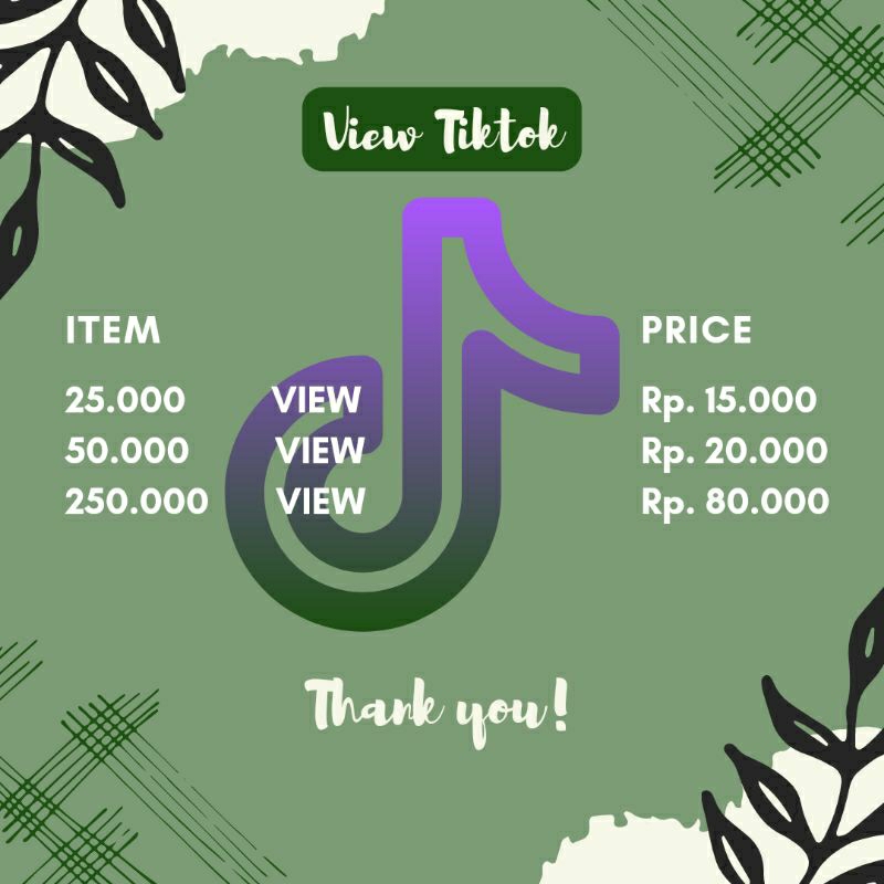 TIKTOK follower,view,like