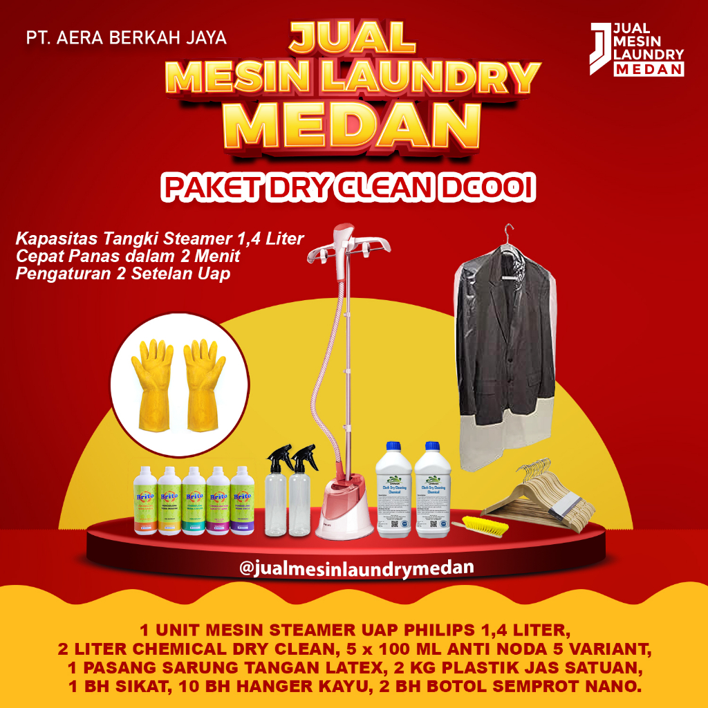 Paket Usaha Laundry Dry Clean