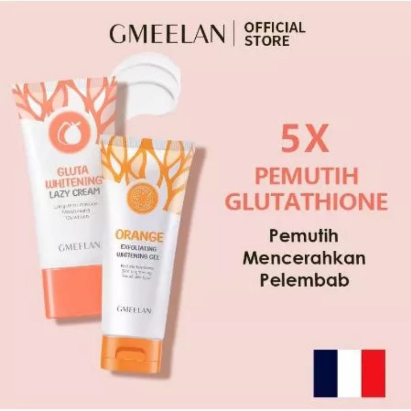 GMEELAN Exfoliating Gel Face Eksfoliasi Wajah+Day Cream Set Pemutih Wajah Skincare Kit