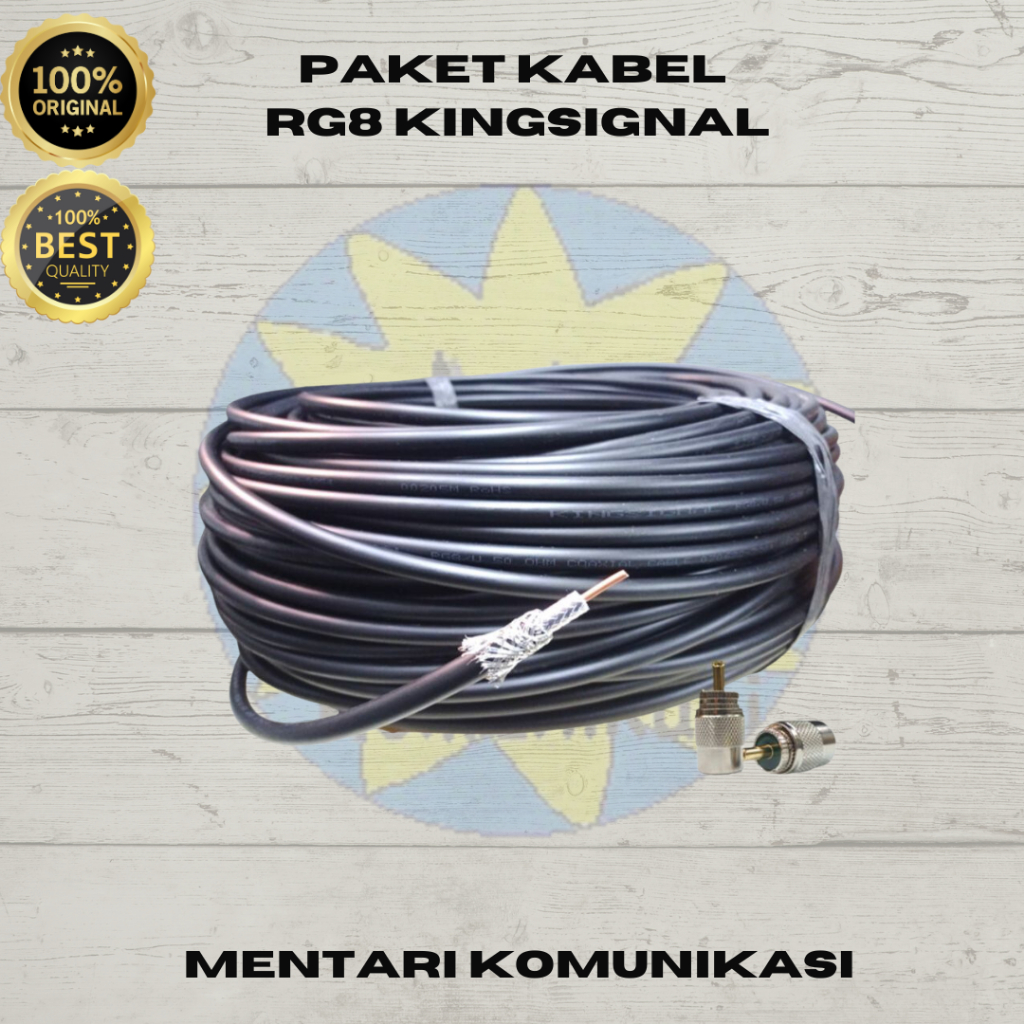 Kabel RG8 50ohm Kingsignal - Custom kabel rg8 - Paket kabel RG8