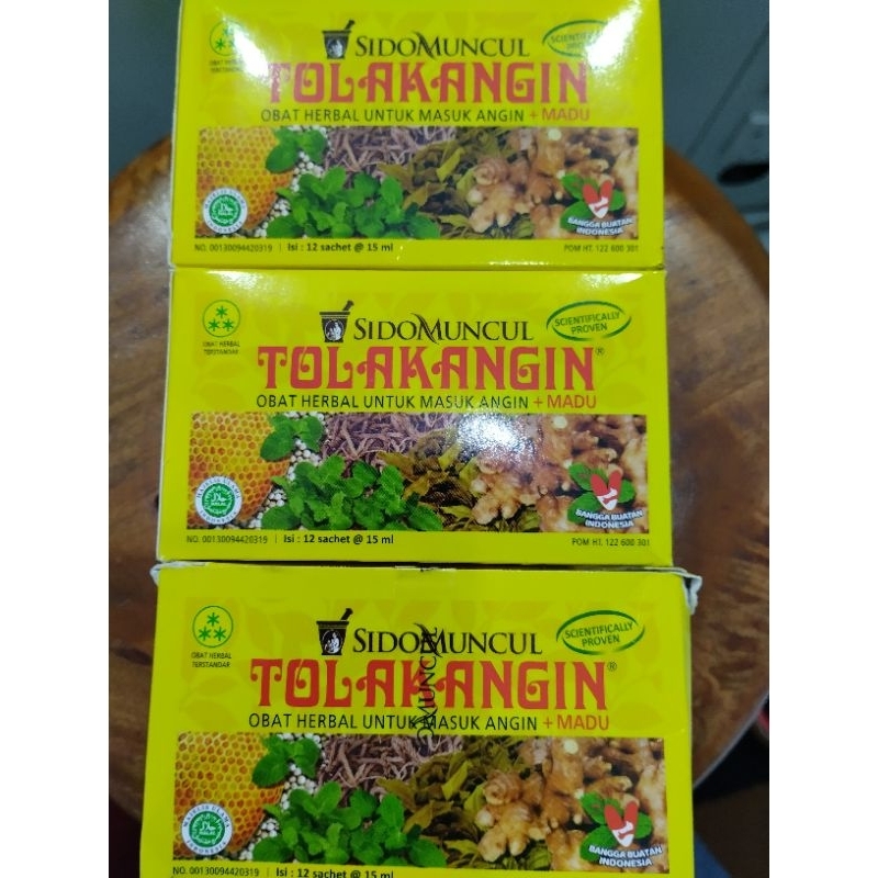 tolak angin sidomuncul +madu isi 12 sachet