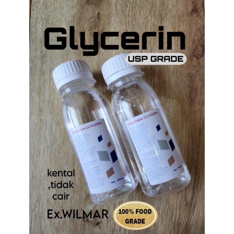 Glycerin vegetable / glyserin / glyserol usp grade KENTAL EX WILMAR ukuran 250 gr