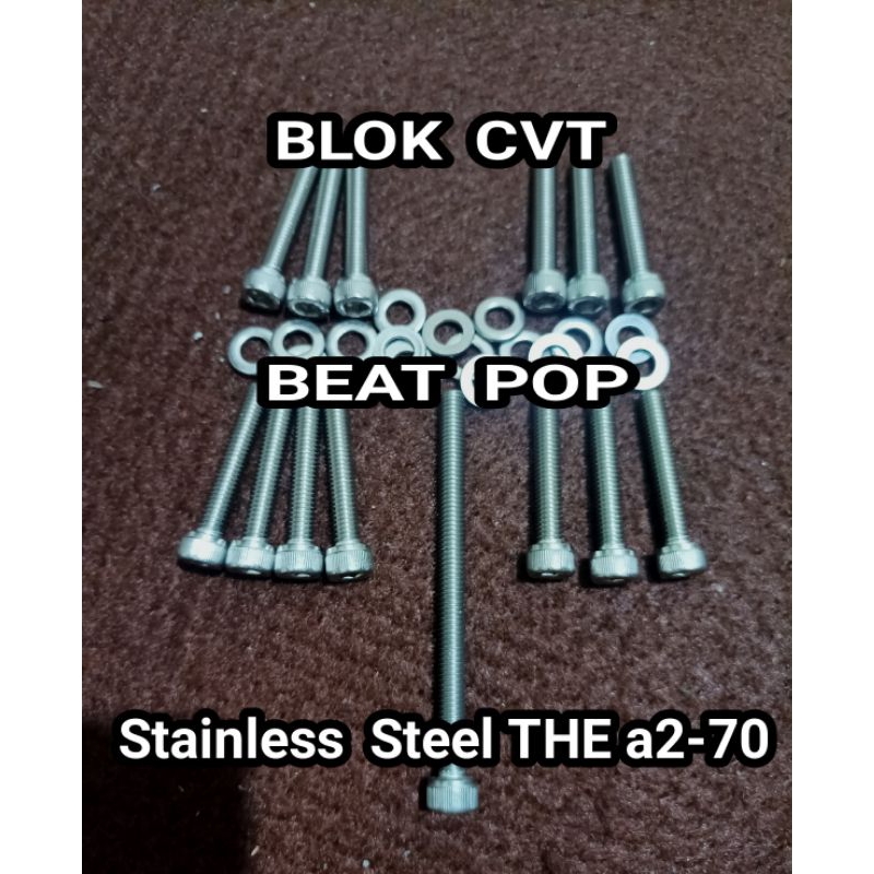 baut set bak cvt beat pop stainless