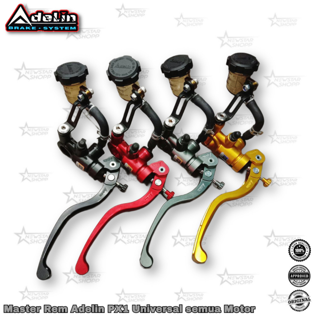Master Rem Adelin PX1 17.5mm PX 1 Kanan / Kiri handle kopling Paketan Set / Satuan  Radial Tabung pi