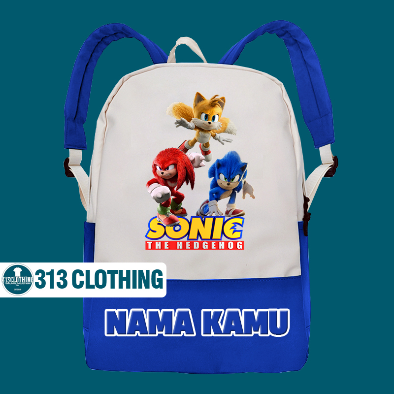 Tas Ransel Anak Sonic The Hedgehog Tas Anak Sonic Free Nama