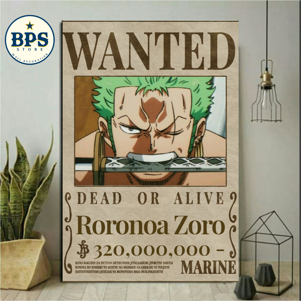 Poster Kayu one piece Bounty - Poster one piece Bounty - Hiasan dinding - pajangan dinding