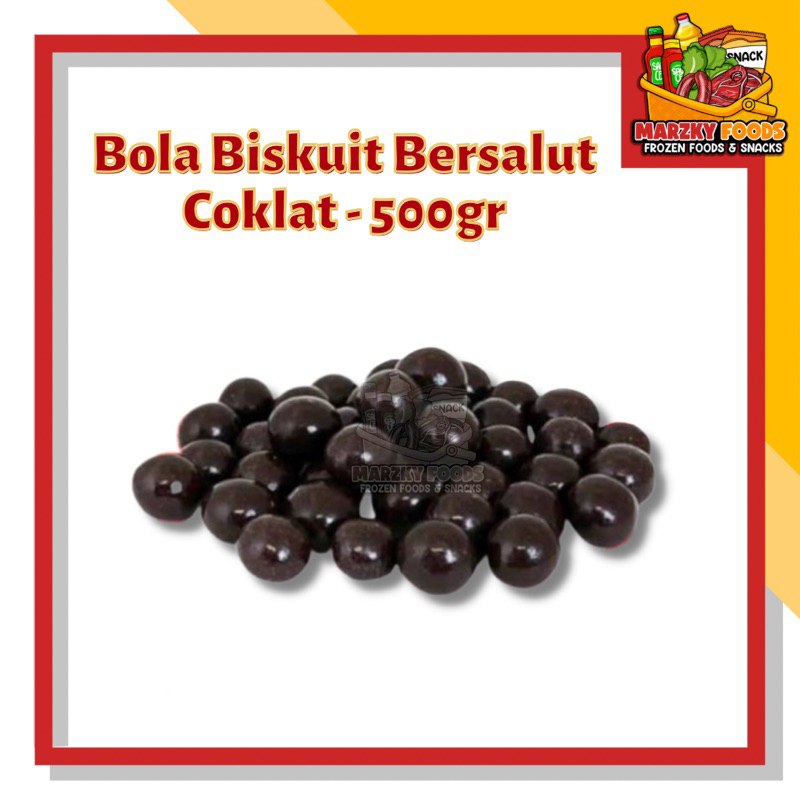 

500gr Bola Biskuit Coklat Cemilan Pelengkap Toping