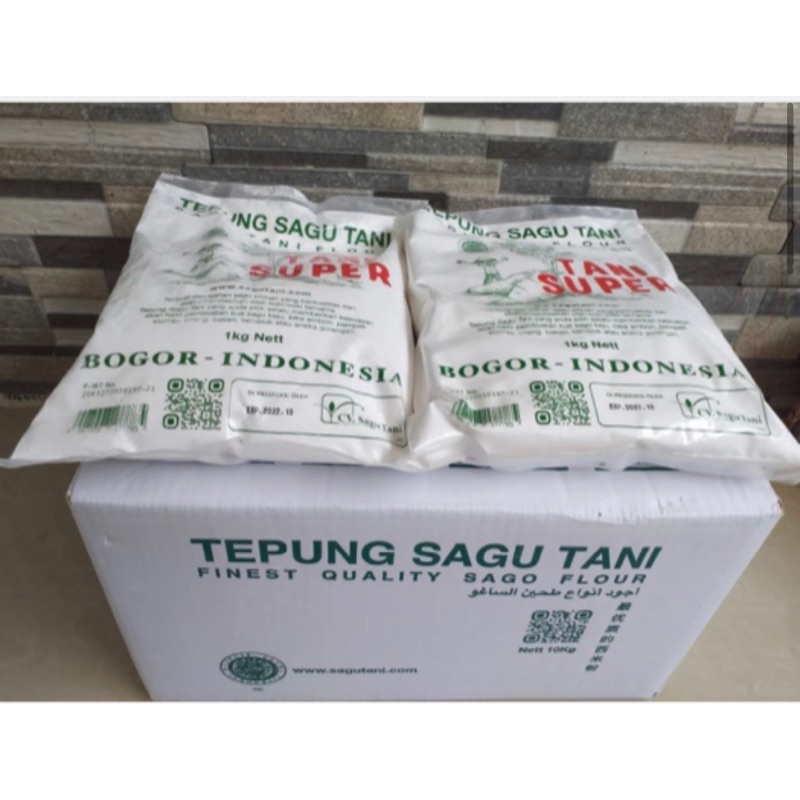 

Tepung Sagu Cap Tani Super 1kg (1 dus) isi 10