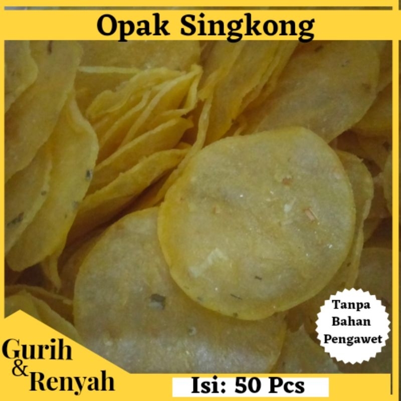 

keripik singkong (kecimpring) murah gurih renyah asli 50 PCS