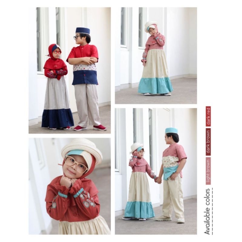 Terbaru Koko Anak DANNIS TAPL 0401 LPD Light Brown - Dark Red Koko Lengan Pendek
