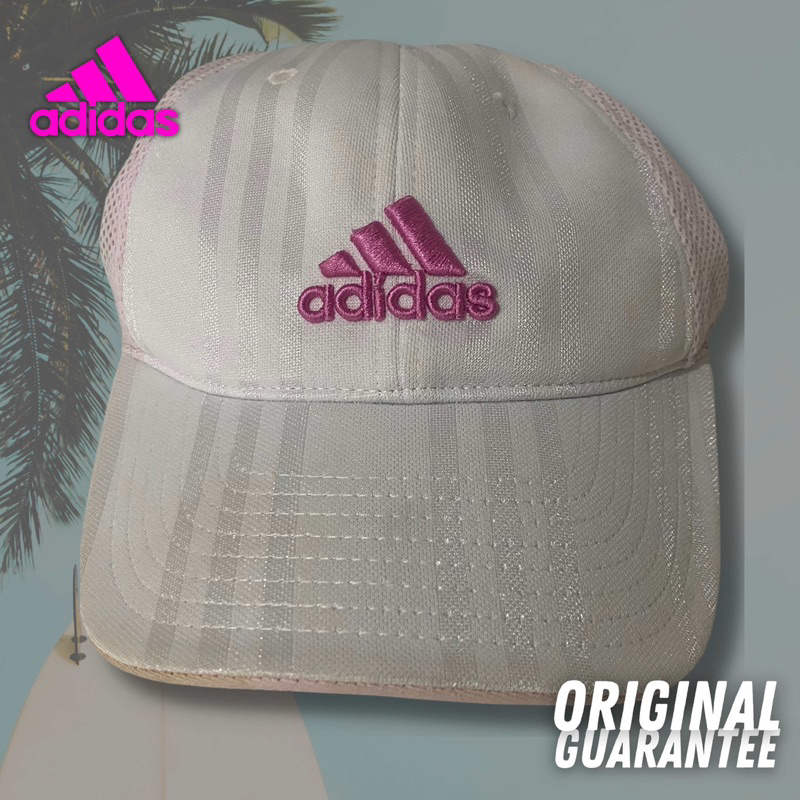 Topi Adidas running golf casual Pink Original preloved