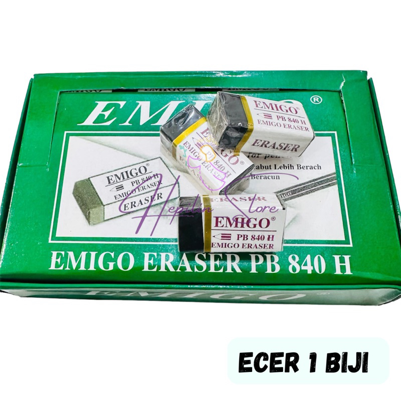 

EMIGO Black Eraser ECER 1 Biji / Penghapus Hitam Kecil