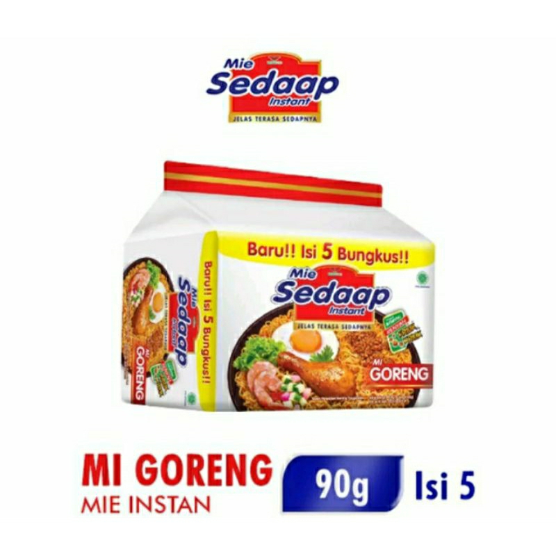 

mie sedaap goreng kemasan isi 5 pcs