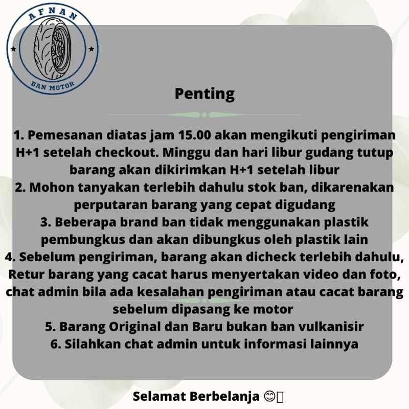 BAN MOTOR SWALLOW STREET ENDURO SB 117 UKURAN 110/80-17, 110/90-17, 120/80-17, 130/70-17, 130/80-17