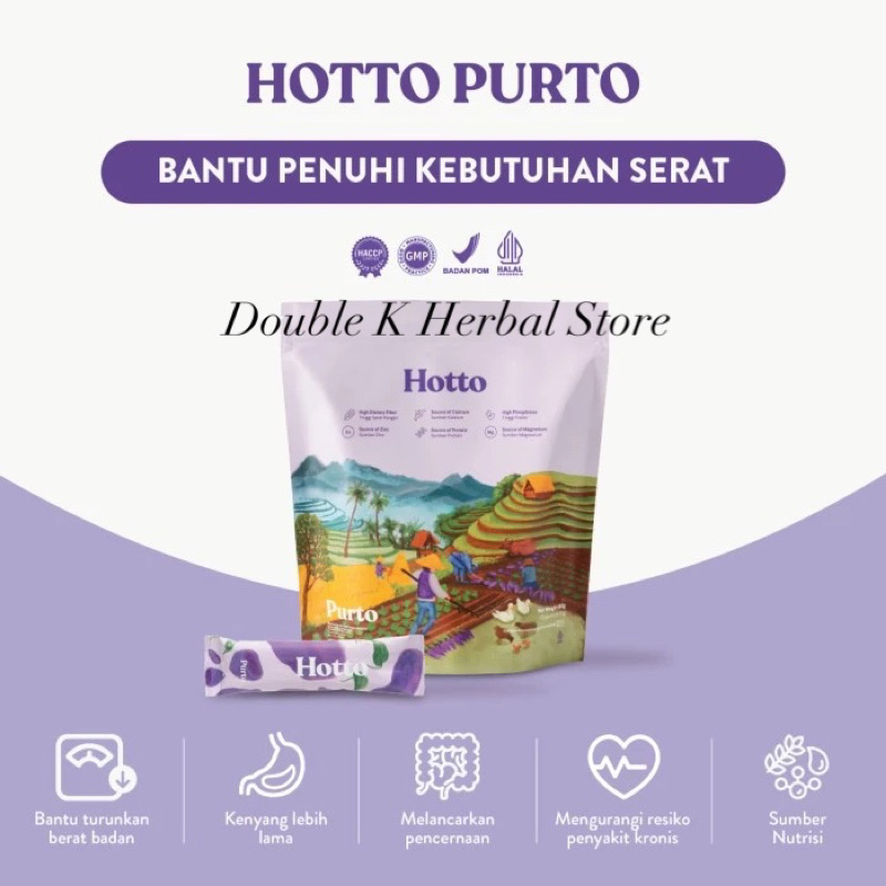 

HOTTO PURTO Multigrain / Oat with Purple Potato - 1 POUCH 16 SACHET