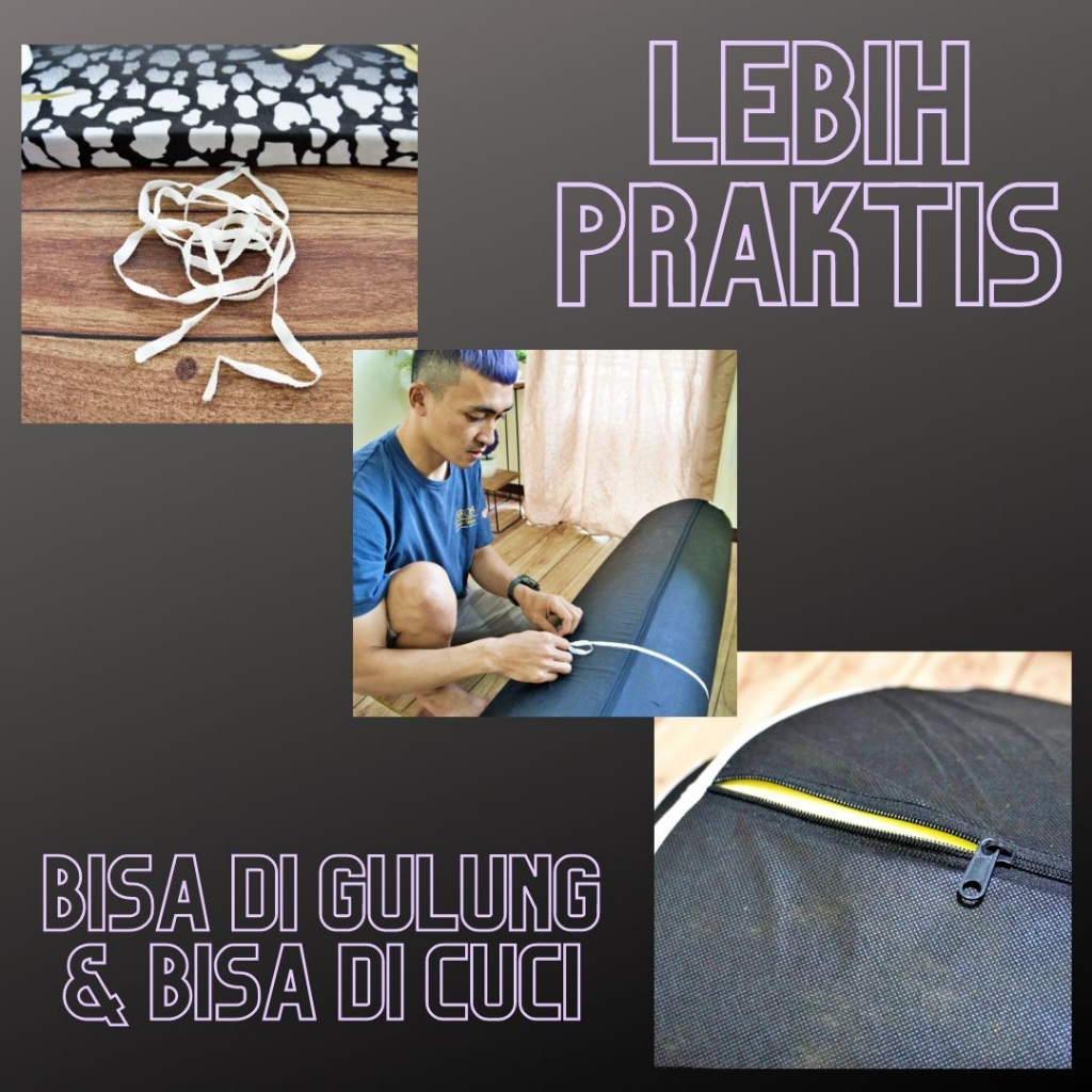 RB Kasur Busa Tebal ROYALFOAM Lipat Tebal Motif Karakter Karpet Import AST