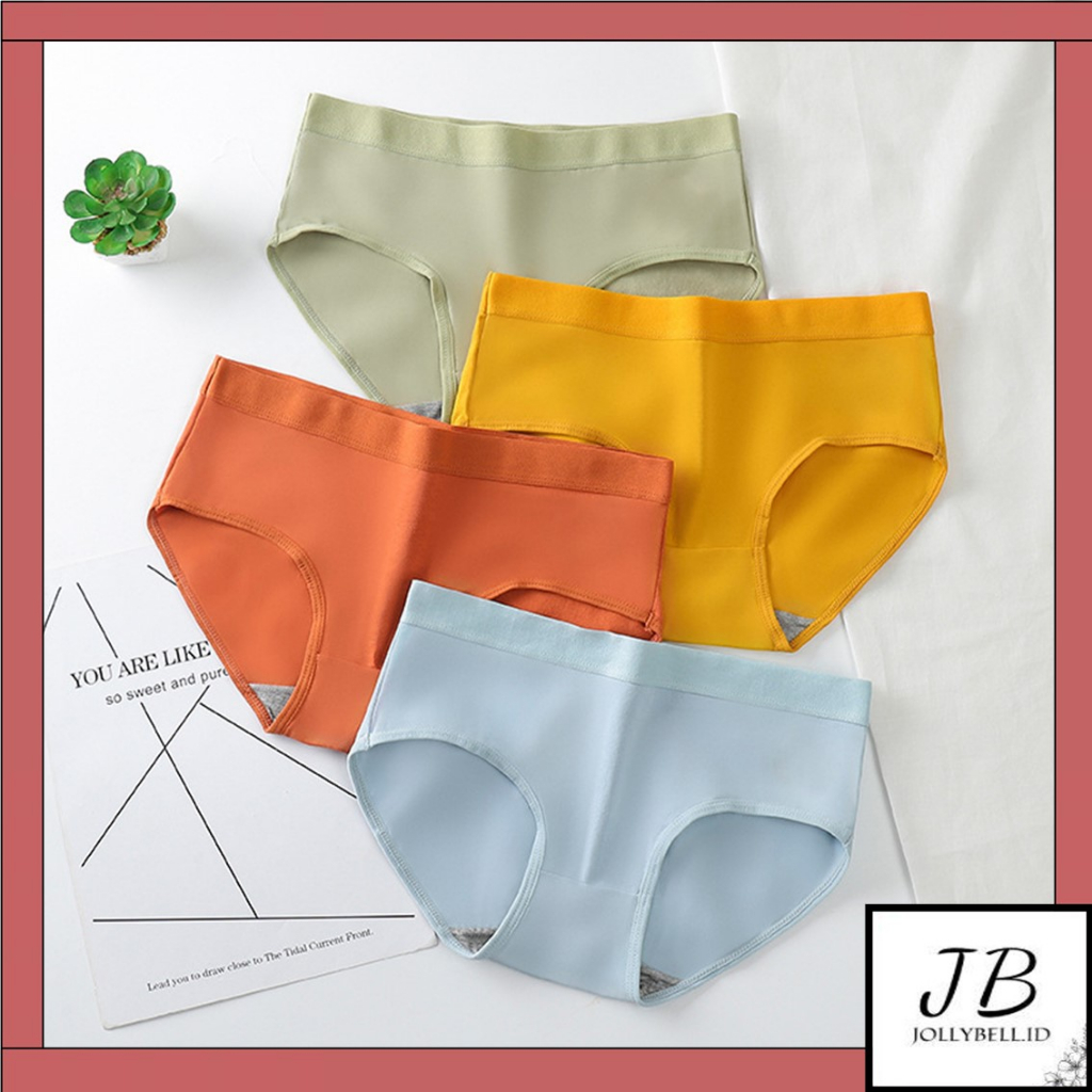 •Jollybell.id•CD501 Celana Dalam Wanita Underwear Cewek Polos Celana Dalam Sexy Gaya Korea Bahan Kat