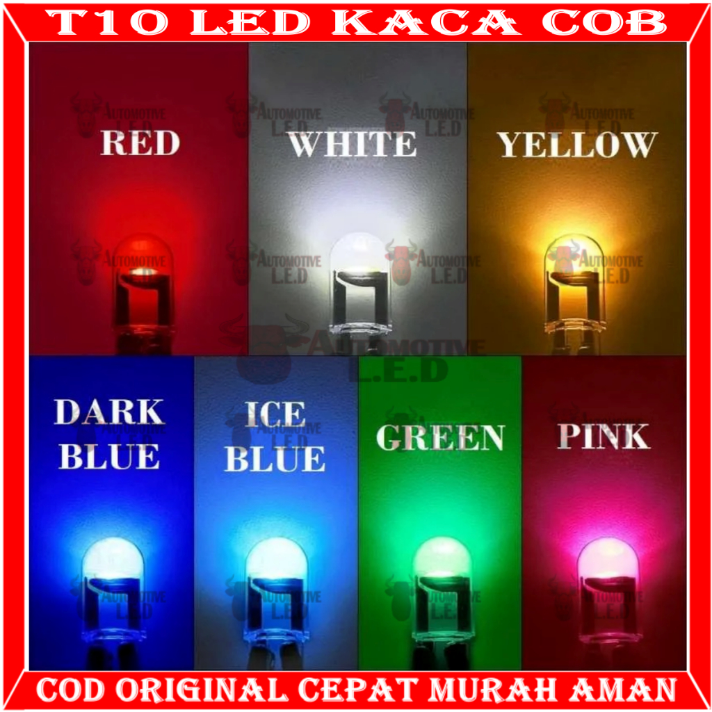 ORIGINAL LAMPU LED T10 RESIN FULL KACA 360 LAMPU SENJA LAMPU PLAT SUPER BRIGHT HARGA SEPASANG