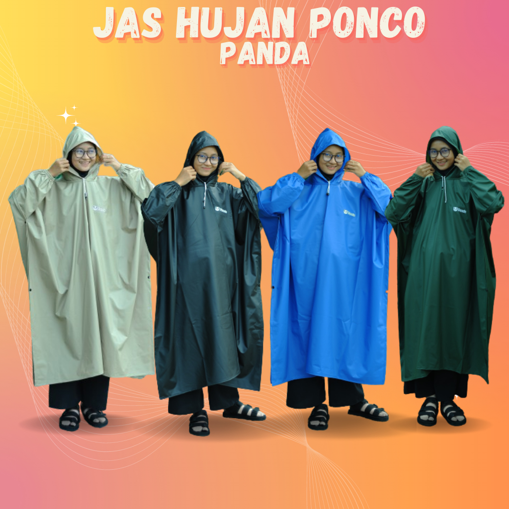 RAINCOAT JAS HUJAN PONCO /KELELAWAR Pria Wanita Terbaik Anti Rembes