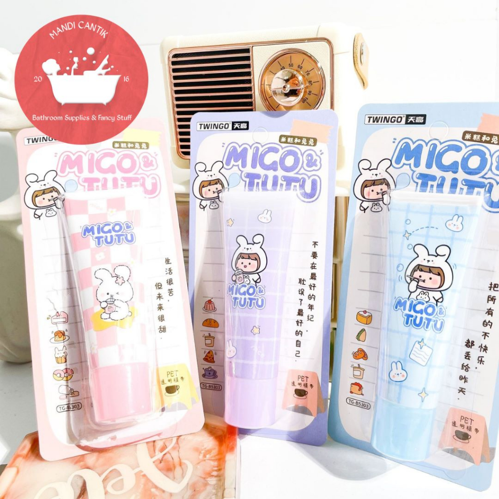 

correction tape pasta gigi twingo migo dan tutu TG-5303 LUCU IMUT KADO UNIK ALAT-ALAT SEKOLAH AESTHETIC KOREA ORIGINAL COD