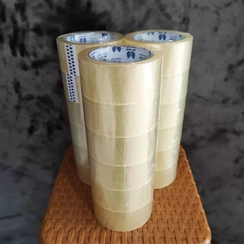 

Lakban 48 mm x 90 yard Cortape Bening dan kuning 1 Selop (isi 6 pcs)
