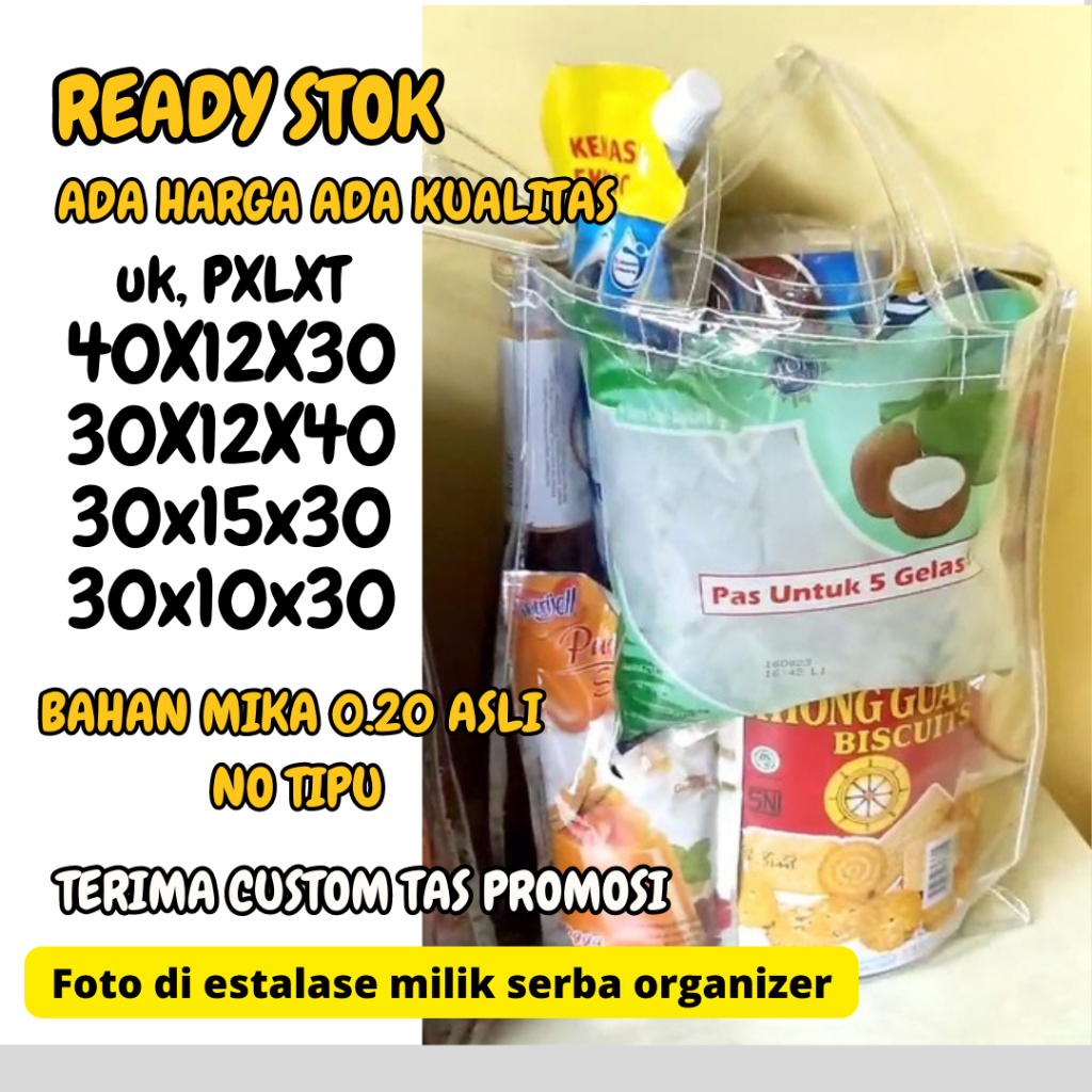 

TAS JUMBO TRANSPARAN , tas Belanja BESAR,Tas SEMBAKO XXL,GOODY BAG JUMBO,TAS SHOPPING UKURAN BESAR