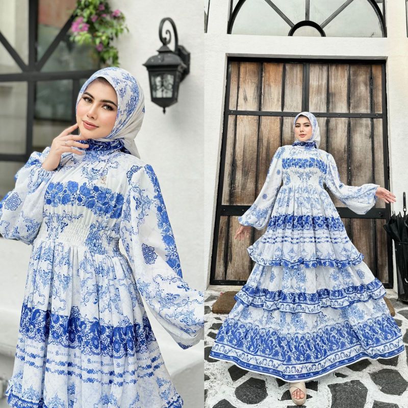 Dress set hijab shella saukia