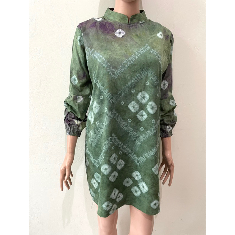 tunik jumputan taisilk katun