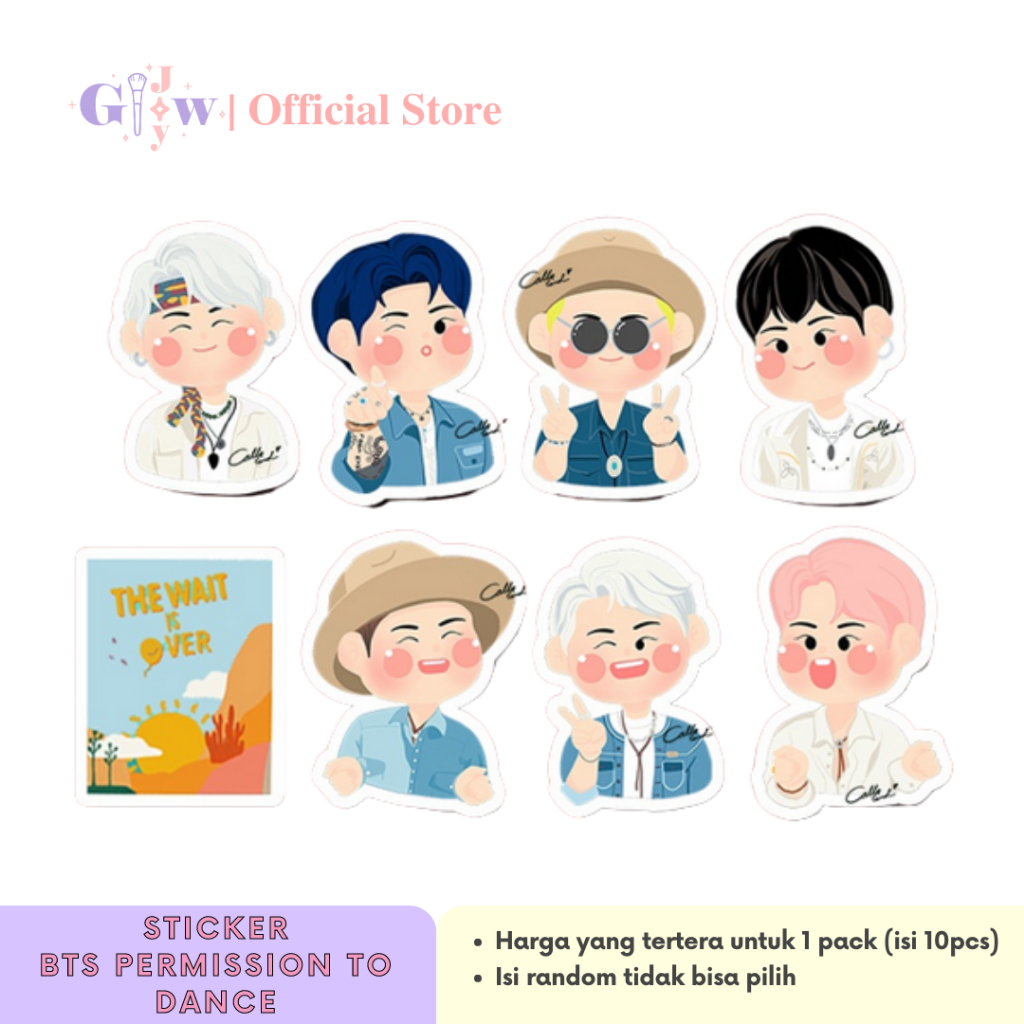 

A6056 STICKER 10PCS (PERMISSION TO DANCE KPOP PTD) anti air notebook scrapbook label tempel motif kartun superhero super hero unik lucu atk alat tulis kantor murah viral termurah kartun komputer leptop handphone hp smartphone laptop tembok kulkas bt21