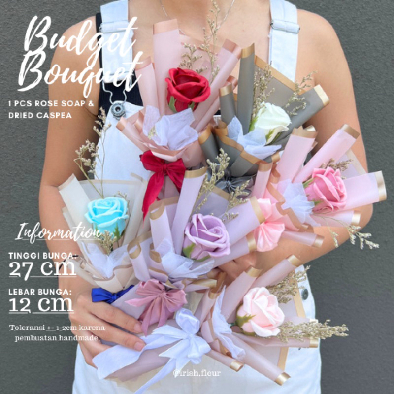 IRISH.FLEUR Budget Mini Bouquet - Buket Bunga Sabun - Buket Wisuda Bandung