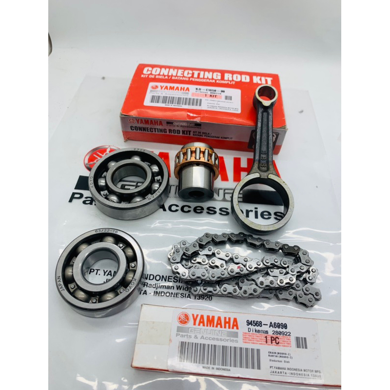 Stang seher 1LB + bearing 6305-63/22 + rantai keteng yamaha xeon lama , xeon karbu, xeon rc 1LB