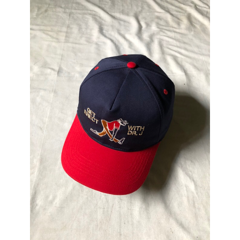 Topi Vintage Two Tone Cap “Get Er*ct with Dr. J” by San Sun